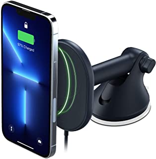 iOttie Velox Magnetic Wireless Charging Car Mount Windshield & Dashboard Car Phone Holder Mount