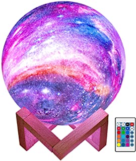 BRIGHTWORLD Moon Lamp Galaxy Lamp 5.9 inch 16 Colors
