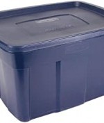 Rubbermaid Roughneck? Storage Totes 25 Gal, Large Durable Stackable Storage Containers