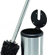 Bath Bliss Toilet Bowl Brush and Holder with Self Closing Lid