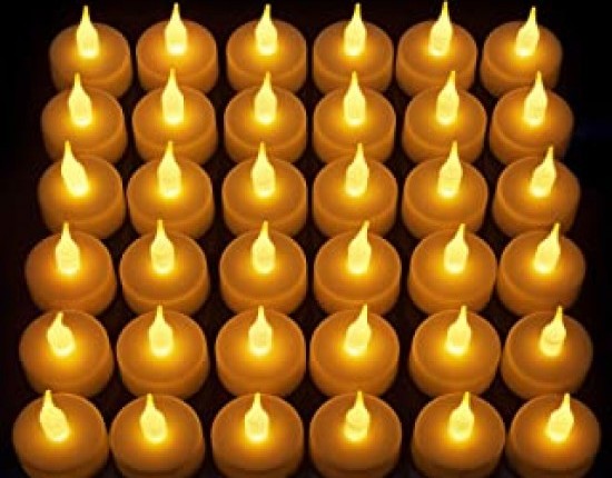 Vont LED Candles [24 Pack] Lasts 2X Longer, Realistic Tea Lights Candles