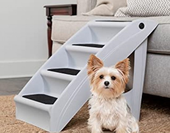 PetSafe CozyUp Folding Dog Stairs - Pet Stairs for Indoor/Outdoor at Home or Travel