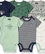 Amazon Essentials Unisex Baby Disney Star Wars Marvel Short-Sleeve Bodysuits, Pack of 6